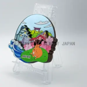 大阪城と鹿（JAPAN）