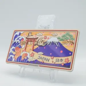 波と鯉と鳥居と富士（JAPAN）