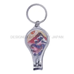 鯉と波と富士山の浮世絵風アート